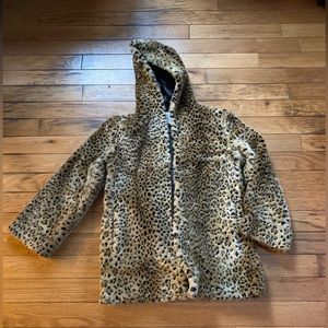 Faux fur hooded jacket